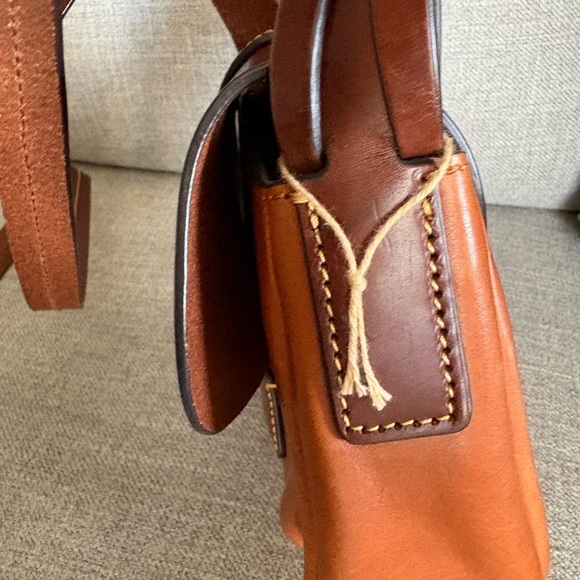 Dooney & Bourke Brown and Tan Leather Crossbody Bag - Picture 6 of 10